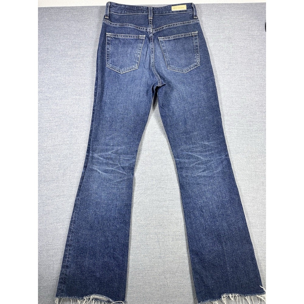 AG Alexxis High Rise Vintage Raw Hem Boot Cut Jeans Size 25 EUC Made In Japan - Picture 9 of 12